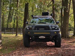 Toyota Tacoma Front Bumper - Body Armor 4x4 - Pro Series Winch Bumper - Light Textured Black - `05-`15